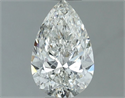 Natural Diamond 0.80 Carats, Pear with  Cut, G Color, SI1 Clarity and Certified by IGI