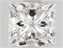 Natural Diamond 0.56 Carats, Princess with  Cut, H Color, VVS2 Clarity and Certified by GIA