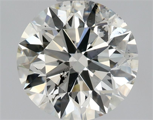 Picture of Natural Diamond 1.01 Carats, Round with Excellent Cut, K Color, SI2 Clarity and Certified by GIA