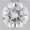 Natural Diamond 0.83 Carats, Round with Excellent Cut, H Color, SI1 Clarity and Certified by GIA