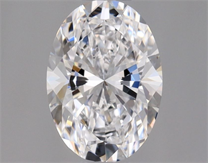 Picture of Natural Diamond 0.53 Carats, Oval with  Cut, D Color, VVS1 Clarity and Certified by GIA