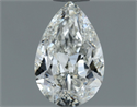 Natural Diamond 0.70 Carats, Pear with  Cut, I Color, VVS2 Clarity and Certified by IGI
