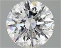 Lab Grown Diamond 2.10 Carats, Round with Ideal Cut, D Color, VVS2 Clarity and Certified by IGI