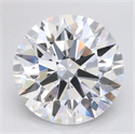 Lab Grown Diamond 4.24 Carats, Round with Excellent Cut, D Color, IF Clarity and Certified by GIA
