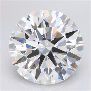 Picture of Lab Grown Diamond 4.24 Carats, Round with Excellent Cut, D Color, IF Clarity and Certified by GIA