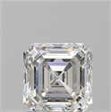 Natural Diamond 1.20 Carats, Asscher with  Cut, I Color, VVS2 Clarity and Certified by GIA
