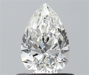 Picture of Natural Diamond 0.62 Carats, Pear with  Cut, H Color, VVS1 Clarity and Certified by IGI