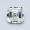Diamante Natural 1.02 quilates, Asscher , Color I, claridad VS2 y certificado GIA