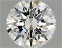 Natural Diamond 0.50 Carats, Round with Excellent Cut, H Color, IF Clarity and Certified by GIA
