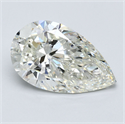 Natural Diamond 5.04 Carats, Pear with  Cut, J Color, SI2 Clarity and Certified by GIA