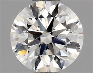 Foto Diamante Natural 0.56 quilates, Redondo , Color J, claridad IF y certificado GIA de