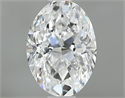 Natural Diamond 0.70 Carats, Oval with  Cut, D Color, VS1 Clarity and Certified by GIA