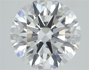 Picture of Lab Grown Diamond 3.50 Carats, Round with Excellent Cut, D Color, IF Clarity and Certified by IGI