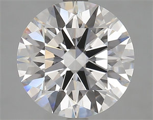 Picture of Lab Grown Diamond 3.59 Carats, Round with Excellent Cut, D Color, VVS1 Clarity and Certified by GIA