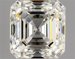 Picture of Natural Diamond 3.01 Carats, Asscher with  Cut, I Color, VVS2 Clarity and Certified by GIA