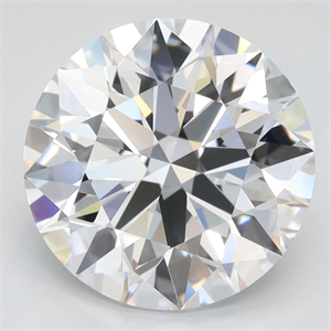 Picture of Lab Grown Diamond 3.10 Carats, Round with Ideal Cut, D Color, IF Clarity and Certified by IGI
