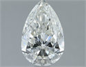 Natural Diamond 1.30 Carats, Pear with  Cut, H Color, SI1 Clarity and Certified by IGI
