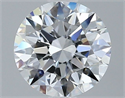 Natural Diamond 1.02 Carats, Round with Excellent Cut, D Color, VVS2 Clarity and Certified by GIA