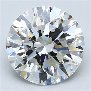 Picture of Natural Diamond 3.02 Carats, Round with Excellent Cut, H Color, VS2 Clarity and Certified by GIA