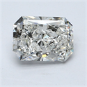 Natural Diamond 1.20 Carats, Radiant with  Cut, H Color, VS2 Clarity and Certified by GIA