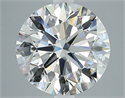 Natural Diamond 3.02 Carats, Round with Excellent Cut, F Color, VS2 Clarity and Certified by GIA