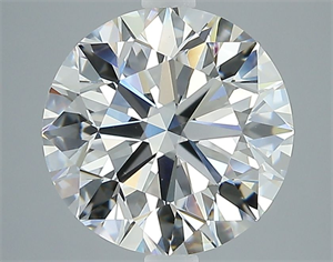 Picture of Natural Diamond 3.02 Carats, Round with Excellent Cut, F Color, VS2 Clarity and Certified by GIA