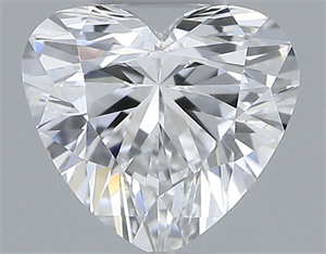 Picture of Natural Diamond 0.32 Carats, Heart with  Cut, E Color, VVS2 Clarity and Certified by GIA