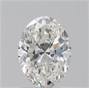 Natural Diamond 1.02 Carats, Oval with  Cut, H Color, VS1 Clarity and Certified by GIA