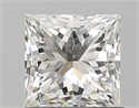 Natural Diamond 1.05 Carats, Princess with  Cut, I Color, VS1 Clarity and Certified by GIA