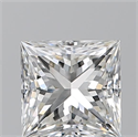 Natural Diamond 0.90 Carats, Princess with  Cut, G Color, VS1 Clarity and Certified by GIA