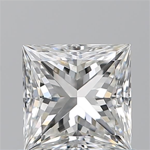 Picture of Natural Diamond 0.90 Carats, Princess with  Cut, G Color, VS1 Clarity and Certified by GIA