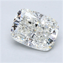 Natural Diamond 1.30 Carats, Cushion with  Cut, H Color, VVS2 Clarity and Certified by GIA