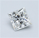 Diamante Natural 0.70 quilates, Princesa , Color E, claridad VS1 y certificado GIA