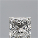 Diamante Natural 0.51 quilates, Princesa , Color F, claridad VVS2 y certificado GIA