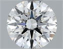 Diamante Natural 0.54 quilates, Redondo , Color I, claridad VVS1 y certificado GIA