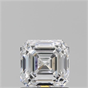 Natural Diamond 1.09 Carats, Asscher with  Cut, D Color, SI1 Clarity and Certified by GIA
