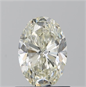 Diamante Natural 0.90 quilates, Ovalado , Color K, claridad VVS2 y certificado GIA