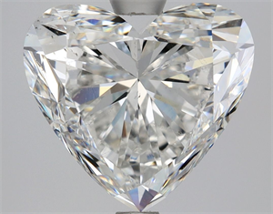Foto Diamante Natural 3.01 quilates, Corazón , Color F, claridad SI1 y certificado GIA de