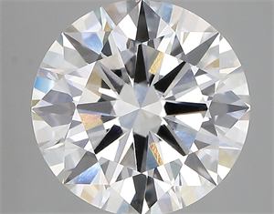 Picture of Lab Grown Diamond 5.00 Carats, Round with Ideal Cut, F Color, VVS2 Clarity and Certified by IGI