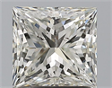Natural Diamond 1.50 Carats, Princess with  Cut, J Color, SI2 Clarity and Certified by GIA