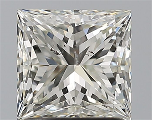 Picture of Natural Diamond 1.50 Carats, Princess with  Cut, J Color, SI2 Clarity and Certified by GIA