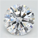 Del inventario de diamantes de laboratorio, 2.70 quilates, Redondo , Color D, claridad IF y certificado IGI