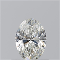 Natural Diamond 0.50 Carats, Oval with  Cut, H Color, VS1 Clarity and Certified by GIA