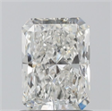 Natural Diamond 0.90 Carats, Radiant with  Cut, G Color, SI2 Clarity and Certified by GIA