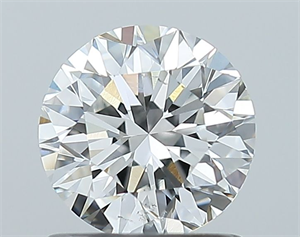 Picture of Natural Diamond 1.01 Carats, Round with Very Good Cut, F Color, SI1 Clarity and Certified by GIA