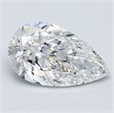 Natural Diamond 3.71 Carats, Pear with  Cut, E Color, VS2 Clarity and Certified by GIA