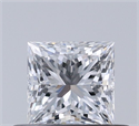 Diamante Natural 0.50 quilates, Princesa , Color D, claridad VVS2 y certificado GIA