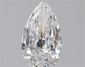 Foto Diamante Natural 0.51 quilates, De pera , Color D, claridad IF y certificado GIA de