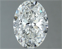 Natural Diamond 1.00 Carats, Oval with  Cut, F Color, SI1 Clarity and Certified by IGI