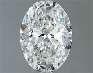 Picture of Natural Diamond 1.00 Carats, Oval with  Cut, F Color, SI1 Clarity and Certified by IGI